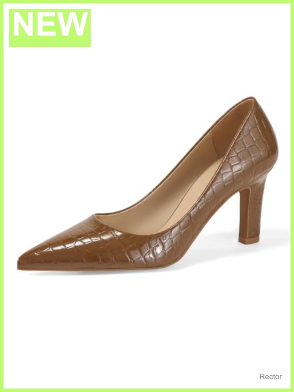 Women's Pointed Toe Block Heel Slip On Dress Pumps